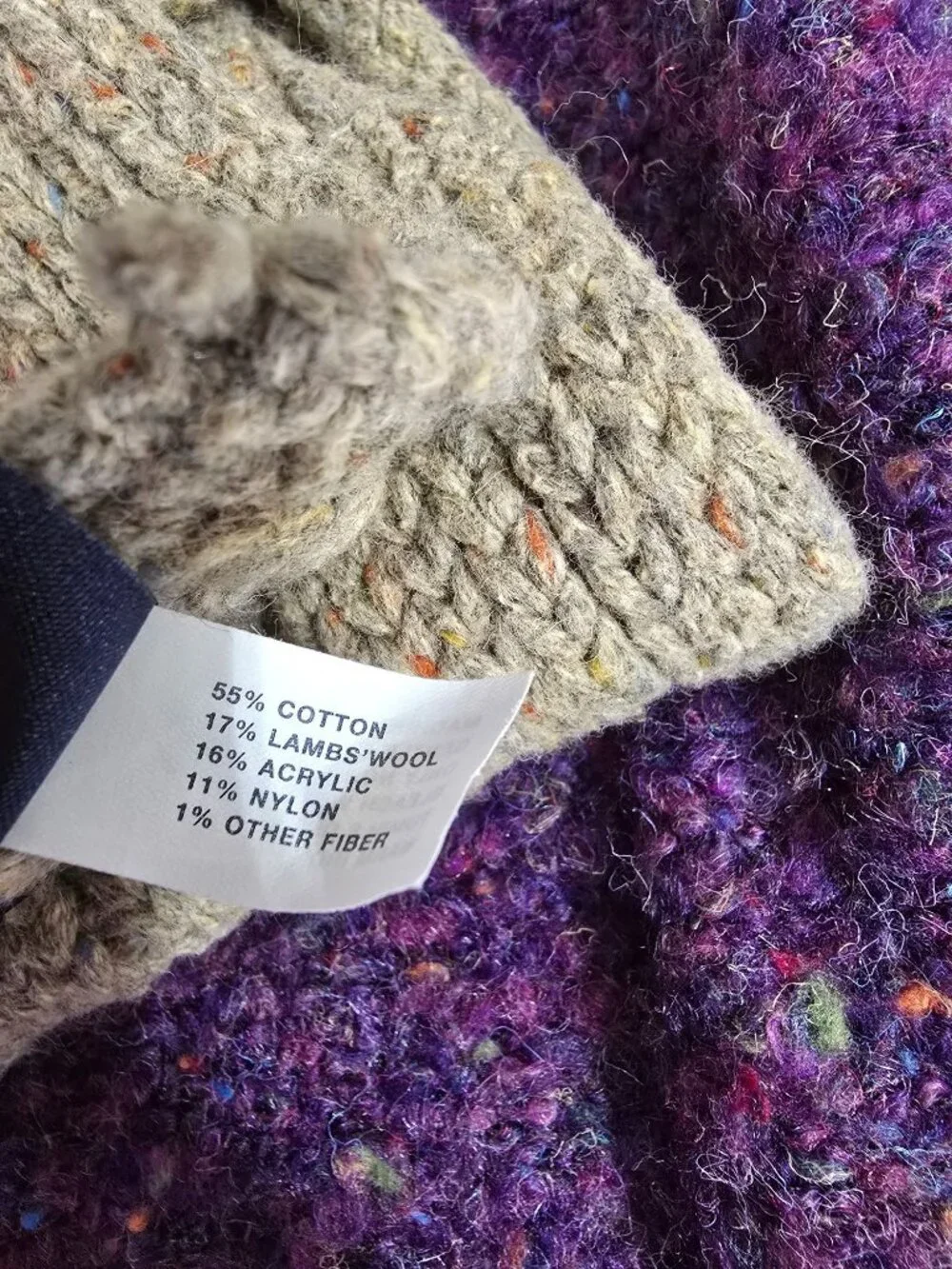 Gap Hand Knit Winter Scarf Beige 77